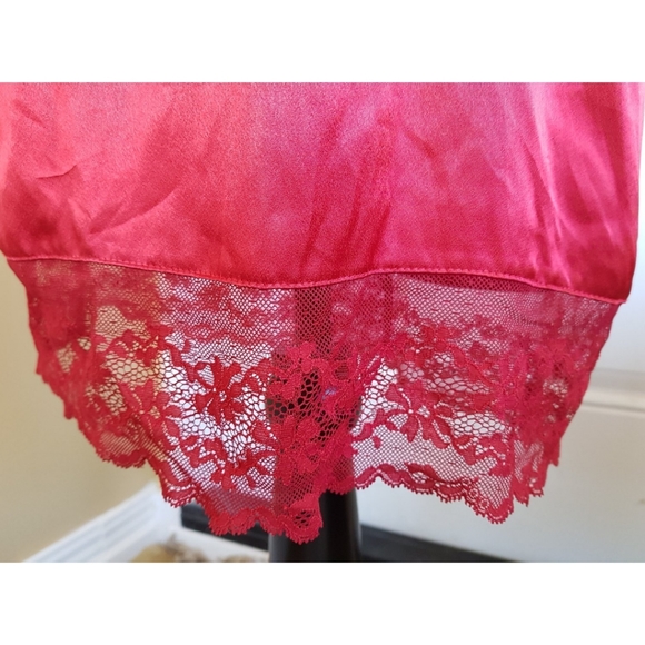 Calvin Klein Red Satin Robe - Picture 11 of 16